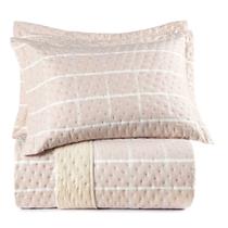 Jogo de Colcha Queen 3 Peças Altenburg Ultrawave Chess Bege