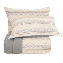 Jogo de Colcha Queen Altenburg Malha Fio Penteado 100% Algodão Singular - Cinza Jogo de Colcha Queen Altenburg Malha Fio Penteado 100% Algodão Singular - Cinza