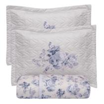 Jogo de Colcha Santinée Acetinado Casal Dunna - 300 Fios - Kacyumara Jogo de Colcha Santinée Acetinado Casal Dunna - 300 Fios - Kacyumara