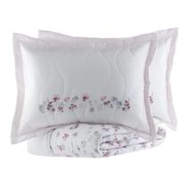 Jogo de Colcha Santinée Acetinado Queen Lydie - 300 Fios - Kacyumara Jogo de Colcha Santinée Acetinado Queen Lydie - 300 Fios - Kacyumara