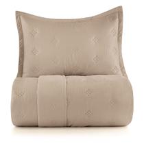 Jogo de Colcha Solteiro Altenburg Toque Acetinado Ultrawave Anarruga Bege Jogo de Colcha Solteiro Altenburg Toque Acetinado Ultrawave Anarruga Bege