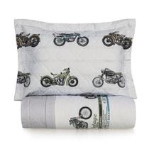 Jogo de Colcha Solteiro Motos - 200 Fios - Karsten Jogo de Colcha Solteiro Motos - 200 Fios - Karsten