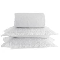 Jogo de Colcha Vida Bela Casal 200 Fios - Branco - Kacyumara Jogo de Colcha Vida Bela Casal 200 Fios - Branco - Kacyumara