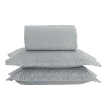 Jogo de Colcha Vida Bela King 200 fios - Cinza Ash - Kacyumara Jogo de Colcha Vida Bela King 200 fios - Cinza Ash - Kacyumara