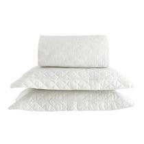 Jogo de Colcha Vida Bela King 200 fios - Off-White - Kacyumara Jogo de Colcha Vida Bela King 200 fios - Off-White - Kacyumara