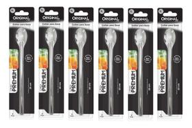 Jogo De Colher 20 Cm Com 6 Pçs Inox Colheres Milk Shake Suco Jogo De Colher 20 Cm Com 6 Pçs Inox Colheres Milk Shake Suco