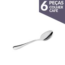 Jogo de Colher Café Aço Inox 6 Peças Gourmet Mix