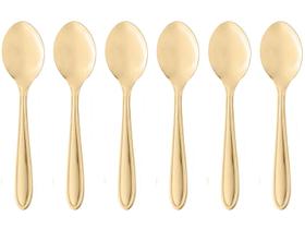 Jogo de Colher de Inox Lyor Gastro Dourado - 6 Peças Jogo de Colher de Inox Lyor Gastro Dourado - 6 Peças