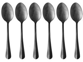 Jogo de Colher de Inox Lyor Positano Preto - 6 Peças Jogo de Colher de Inox Lyor Positano Preto - 6 Peças