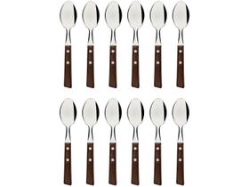 Jogo de Colher Inox Tramontina Tradicional 12 Peças Jogo de Colher Inox Tramontina Tradicional 12 Peças