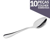 Jogo de Colher Sobremesa Aço Inox 10 Peças Gourmet Mix