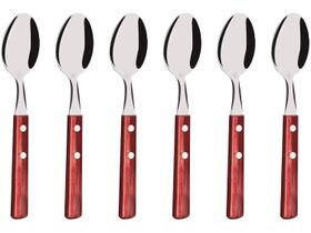 Jogo de Colher Tramontina Polywood Vermelho
