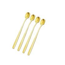 Jogo de colheres 15 cm - 4 pçs - Douradas