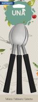 Jogo de Colheres 3 peças Linha Una- Preto - Martinazzo Jogo de Colheres 3 peças Linha Una- Preto - Martinazzo