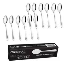 Jogo De Colheres de Mesa Inox 12 Pçs Euro - Talheres Jogo De Colheres de Mesa Inox 12 Pçs Euro - Talheres