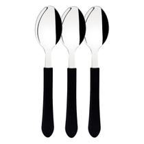 Jogo de Colheres de Mesa Leme Preto Com 3 Peças (23183/300) - Tramontina Pro Jogo de Colheres de Mesa Leme Preto Com 3 Peças (23183/300) - Tramontina Pro
