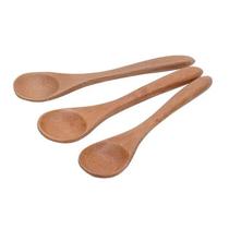 Jogo De Colheres Para Petiscos 3 Peças De Bambu Jogo De Colheres Para Petiscos 3 Peças De Bambu