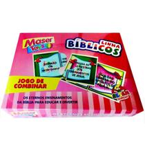 Jogo de combinar biblicos maser toys com 50 pecas na caixa