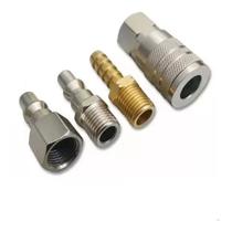 Jogo De Conectores Com Engate Rapido E Rosca 1/4" NPT, 4 Peças STELS