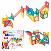 Jogo De Construção Magnético Didático Com Bolinhas Brinquedo Criativo Infantil 3D