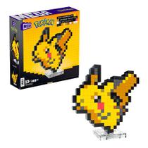Jogo de Construção Pikachu Pixel Mega Pokémon Art Mattel