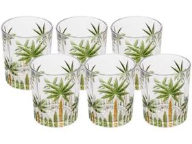 Jogo de Copo Baixo de Cristal palm Tree Handpaint 340 ml Wolff Jogo de Copo Baixo de Cristal palm Tree Handpaint 340 ml Wolff