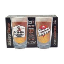 Jogo de Copo Caldereta Vidro 350ml com 2 pçs