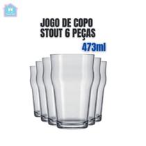 Jogo de Copo Cerveja Stout 473ml Nadir Kit 6 Peças
