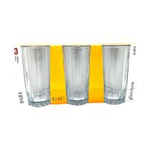 Jogo de Copo de Vidro 3 unidades 260ml Alto