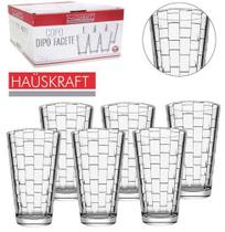 Jogo De Copo De Vidro Dipo Facete Hauskraft Com 6 Unidades 3 - Oem
