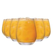 Jogo de Copo de Vidro Emerald, Copo de Suco e Água 6pcs, 350ml Ruvolo