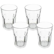 Jogo de Copo de Vidro Isis Transparente 360ml 4 Peças - Vista Home