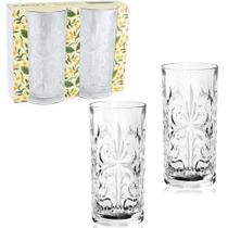 jogo de copo de vidro kassel hercos com 2 pecas 320ml na caixa - MACRO