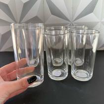 Jogo de copo de vidro liso com 6 peças 245ml transparente kit conjunto copos para cozinha água suco redondo bonito Jogo de copo de vidro liso com 6 peças 245ml transparente kit conjunto copos para cozinha água suco redondo bonito