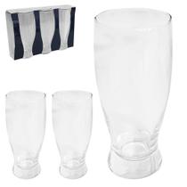 Jogo de Copo de Vidro para Chopp Tulipa 3 Peças 350ml