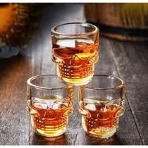 jogo de copo para shot caveiras 6 peças