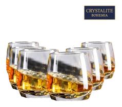 Jogo De Copo Whisky Cristal Licor 290ml Edição Titanium
