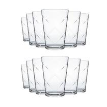 Jogo de Copos 12 Unidades Maracatu 265ml Ideal Para o Cotidiano Água e Suco Nadir