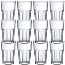 Jogo De Copos 12u Drink Bebida 420ml Copo Vidro Transparente