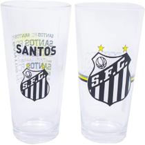 Jogo De Copos 2 Peças Santos Vidro 475Ml