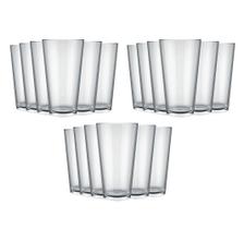 Jogo De Copos Agua Cairo 350ml Vidro Transparente 18 Peças