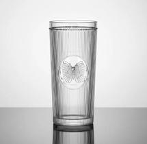 Jogo De Copos Altos Em Cristal Ecológico Borboleta 350ml Transparente