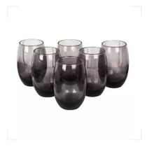 Jogo De Copos Aruba Long Drink 465ml Cinza 6 Peças Sm Fume Jogo De Copos Aruba Long Drink 465ml Cinza 6 Peças Sm Fume