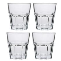 Jogo De Copos Baixos Água Suco 355ml Kit 4 Peças Vidro Luxo Casablanca