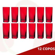 Jogo de Copos Bali 320ml Vermelho 2023 Tendencia 12Un