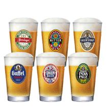 Jogo De Copos Caldereta Rótulo para Cerveja 350ml 6pcs Ruvolo