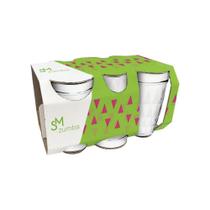 Jogo de Copos com 6 Peças 270ml Zumba - Nadir