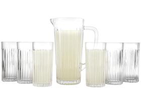 Jogo de Copos com Jarra de Vidro 7 Peças Haus Concept Filetto