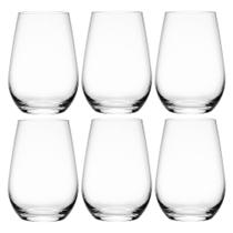 Jogo de Copos de Cristal Transparente Versat 500ml 6 peça - Seu Lar