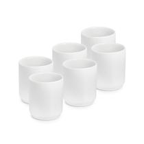 Jogo de copos de porcelana 150 ml vasinho copinho louça 6 un
